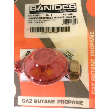 Détendeur Propane 37mbar 1.5Kg/h BANIDES Détendeur Propane 37mbar 1.5Kg/h BANIDES