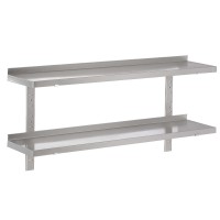 Etagère murale inox